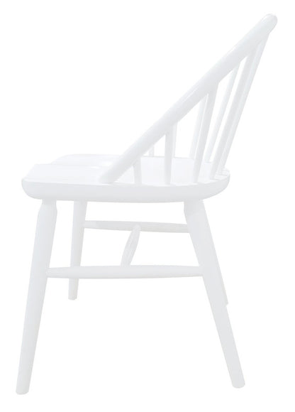 Vera Solid Oak Dining Chair - Set of 2 (White) - Cosy Abode