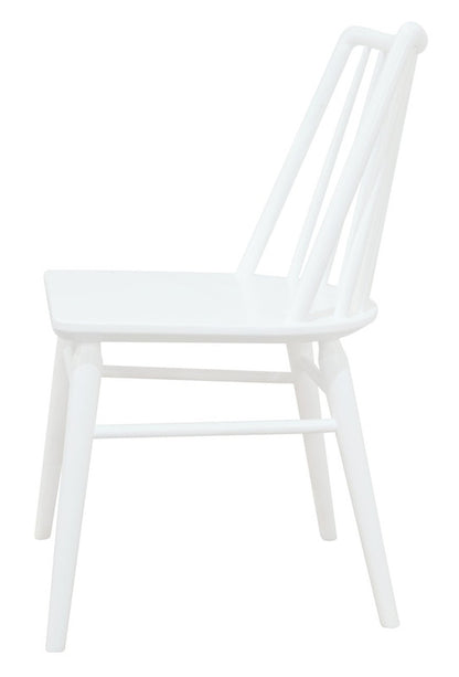 Riviera Solid Oak Dining Chair - Set of 2 (White) - Cosy Abode