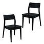 Providence Solid Oak Dining Chair - Set of 2 (Black) - Cosy Abode