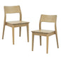 Providence Solid Oak Dining Chair - Set of 2 (Natural) - Cosy Abode