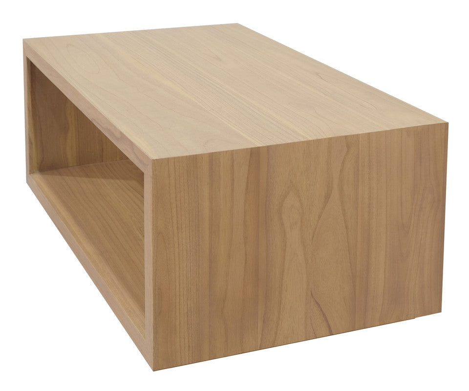 Oscar Solid Mindi Timber Coffee Table (Natural) - Cosy Abode