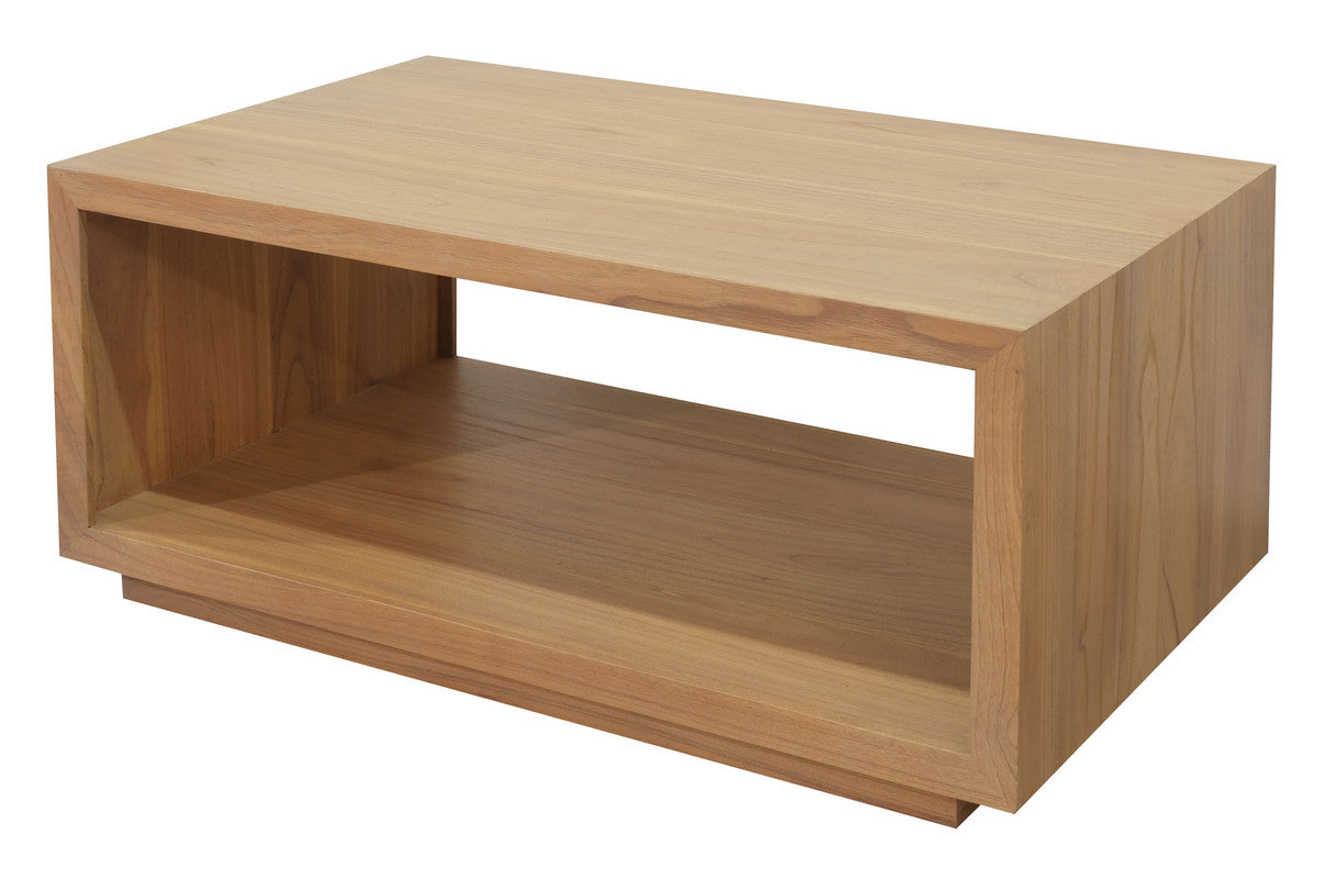 Oscar Solid Mindi Timber Coffee Table (Natural) - Cosy Abode