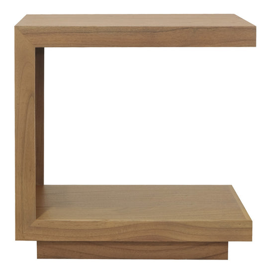 Oscar Solid Mindi Lamp Table (Natural) - Cosy Abode