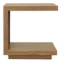 Oscar Solid Mindi Lamp Table (Natural) - Cosy Abode