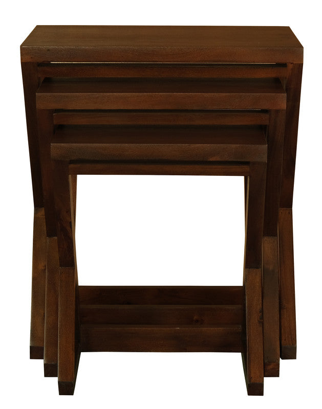 Manhattan Nest of Tables - Set of 3 (Mahogany) - Cosy Abode
