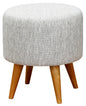 Manhattan Round Ottoman (Dark Grey) - Cosy Abode