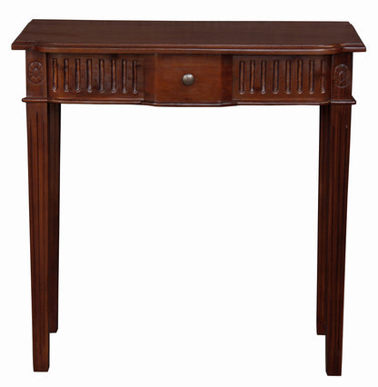 Milly Carved Hall Table (Mahogany) - Cosy Abode
