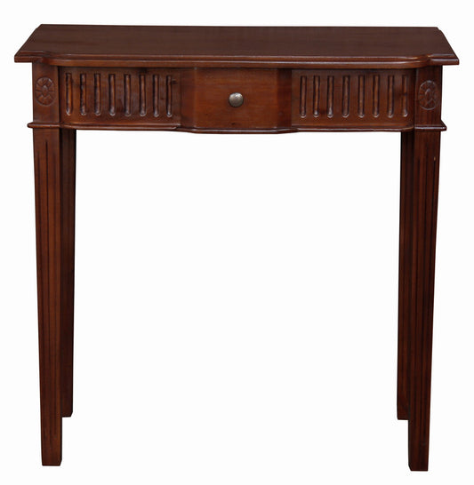 Milly Carved Hall Table (Mahogany) - Cosy Abode