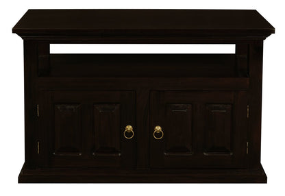 Tasmania 2 Door TV Stand (Chocolate) - Cosy Abode