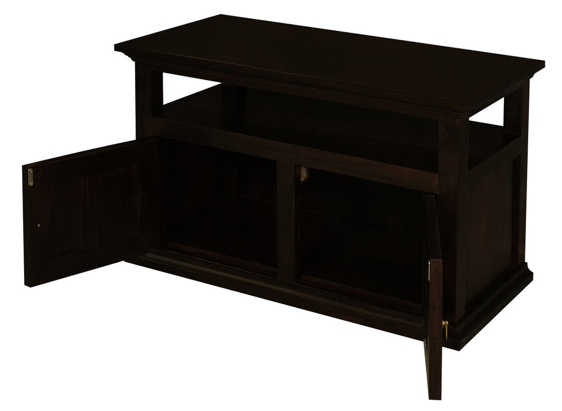 Tasmania 2 Door TV Stand (Chocolate) - Cosy Abode