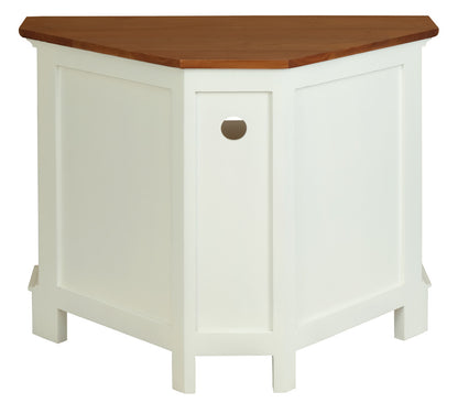 Tasmania 2 Door Corner TV Stand (White Caramel) - Cosy Abode