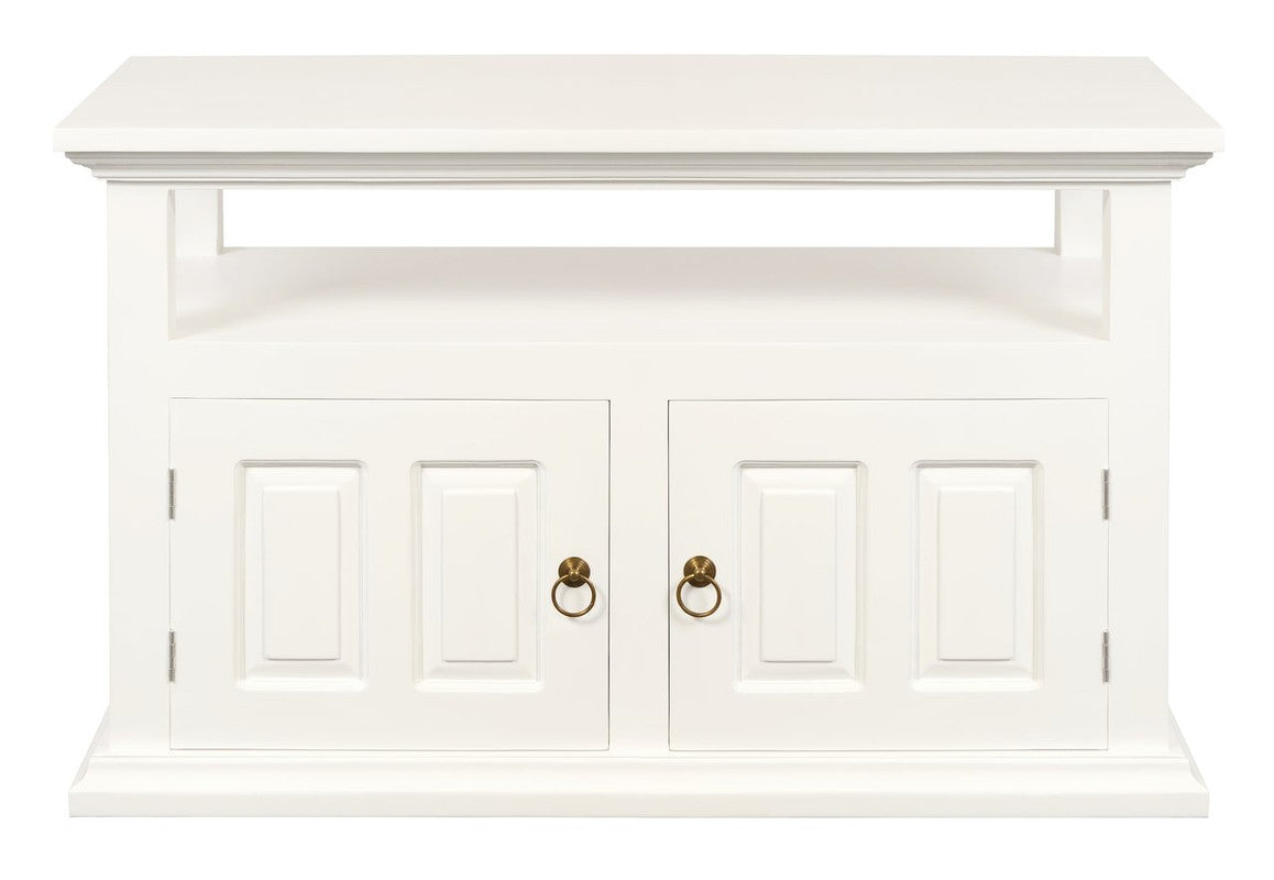 Tasmania 2 Door TV Stand (White) - Cosy Abode