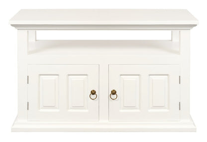 Tasmania 2 Door TV Stand (White) - Cosy Abode