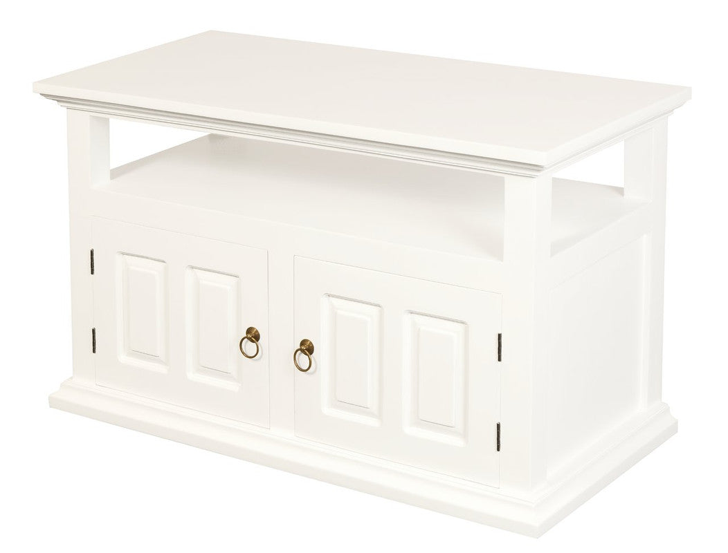 Tasmania 2 Door TV Stand (White) - Cosy Abode
