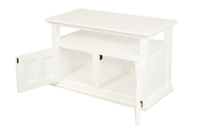 Tasmania 2 Door TV Stand (White) - Cosy Abode