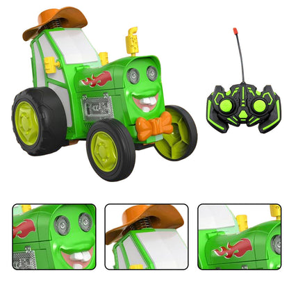 Green 360 Rotating Crazy Jumping Car with Light Music Remote Control RC Stunt Car AU - Cosy Abode