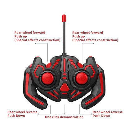 Red 360 Rotating Crazy Jumping Car with Light Music Remote Control RC Stunt Car AU - Cosy Abode