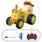 Yellow 360 Rotating Crazy Jumping Car with Light Music Remote Control RC Stunt Car AU - Cosy Abode