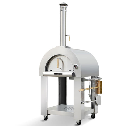 EuroGrille Portable Outdoor Pizza Oven - Stainless Steel Charcoal Fired - Cosy Abode