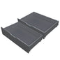 KINGSTON SLUMBER Trundle Under Bed Storage Drawers, 2 Pieces, Grey - Cosy Abode