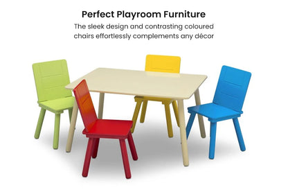 DELTA CHILDREN Kids Premium Table and Chairs Play Furniture Set Wooden Wood - Cosy Abode