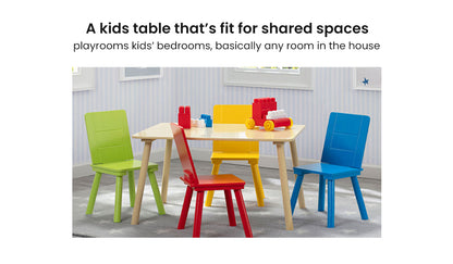 DELTA CHILDREN Kids Premium Table and Chairs Play Furniture Set Wooden Wood - Cosy Abode