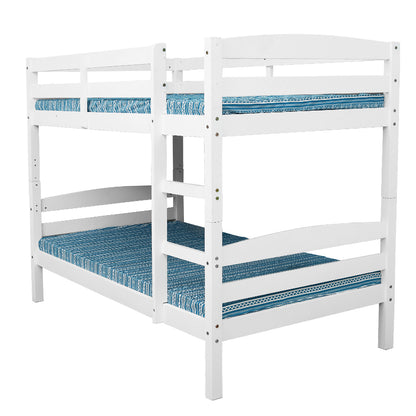 Kingston Slumber Bunk Bed Frame Single Wooden Kids Timber PIne Wood Loft Children Bedroom Furniture - Cosy Abode