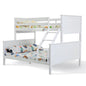 KINGSTON SLUMBER Bunk Bed Frame Modular Single White Wood Kids Double Deck Twin - Cosy Abode