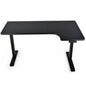 Fortia L Shaped Sit To Stand Up Corner Standing Desk, 72-120cm, Dual Motor, Adjustable Height Electric, 80kg Load, Right-Hand Sided, Black - Cosy Abode