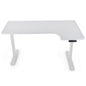 Fortia L Shaped Sit To Stand Up Corner Standing Desk, 72-120cm, Dual Motor, Adjustable Height Electric, 80kg Load, Right-Hand Sided, White - Cosy Abode