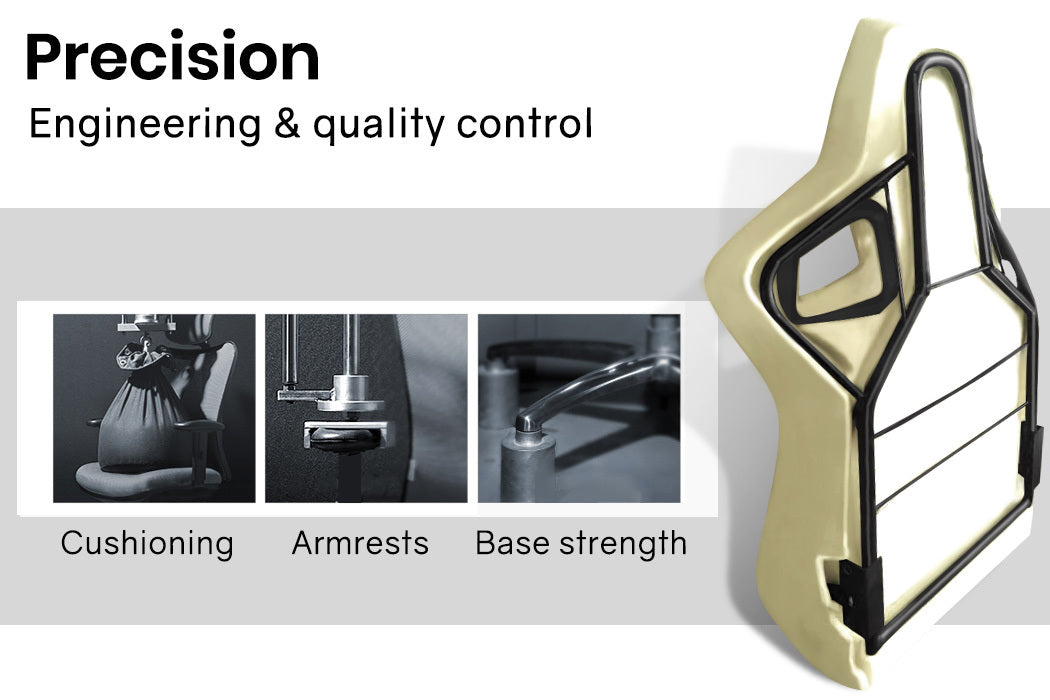 OVERDRIVE Gaming Chair Racing Computer PC Seat Office Reclining Footrest Blue - Cosy Abode