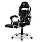 OVERDRIVE Gaming Chair Racing Computer PC Seat Office Reclining Footrest Black - Cosy Abode