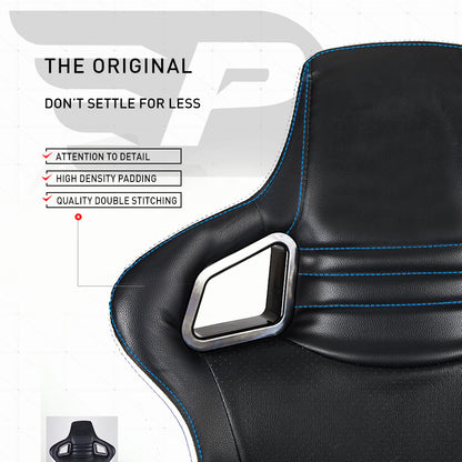 Overdrive Gaming Chair Office Computer Racing PU Leather Executive Race Black - Cosy Abode