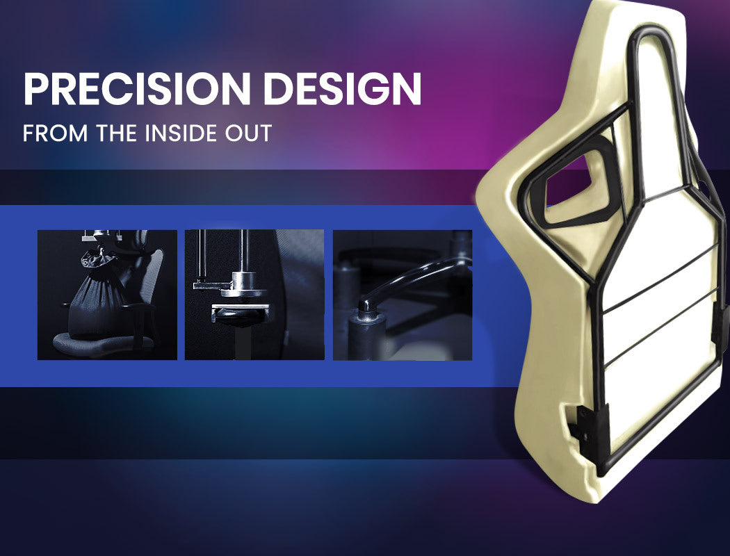 OVERDRIVE Reclining Pink Gaming Chair Office Computer Ergonomic Racing Seat - Cosy Abode