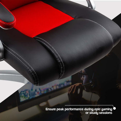 OVERDRIVE Racing Office Chair Seat Executive Computer Gaming PU Leather Deluxe - Cosy Abode