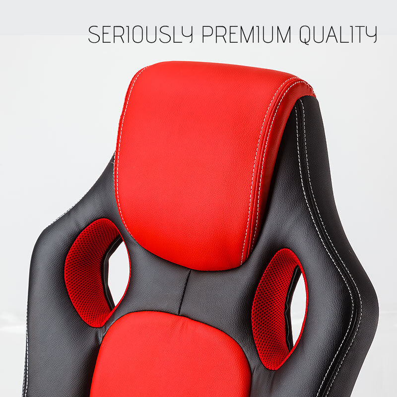 OVERDRIVE Racing Office Chair - Seat Executive Computer Gaming PU Leather Deluxe - Cosy Abode