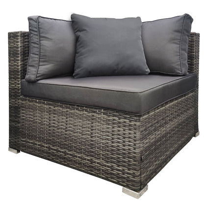 LONDON RATTAN Create Your Own Outdoor Setting - CORNER SEAT Section - Grey - Cosy Abode