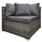 LONDON RATTAN Create Your Own Outdoor Setting - CORNER SEAT Section - Grey - Cosy Abode