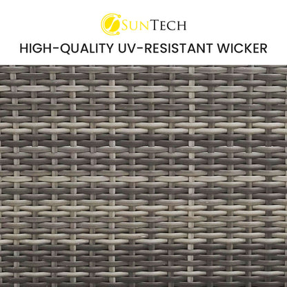 LONDON RATTAN Create Your Own Outdoor Setting - CORNER SEAT Section - Grey - Cosy Abode