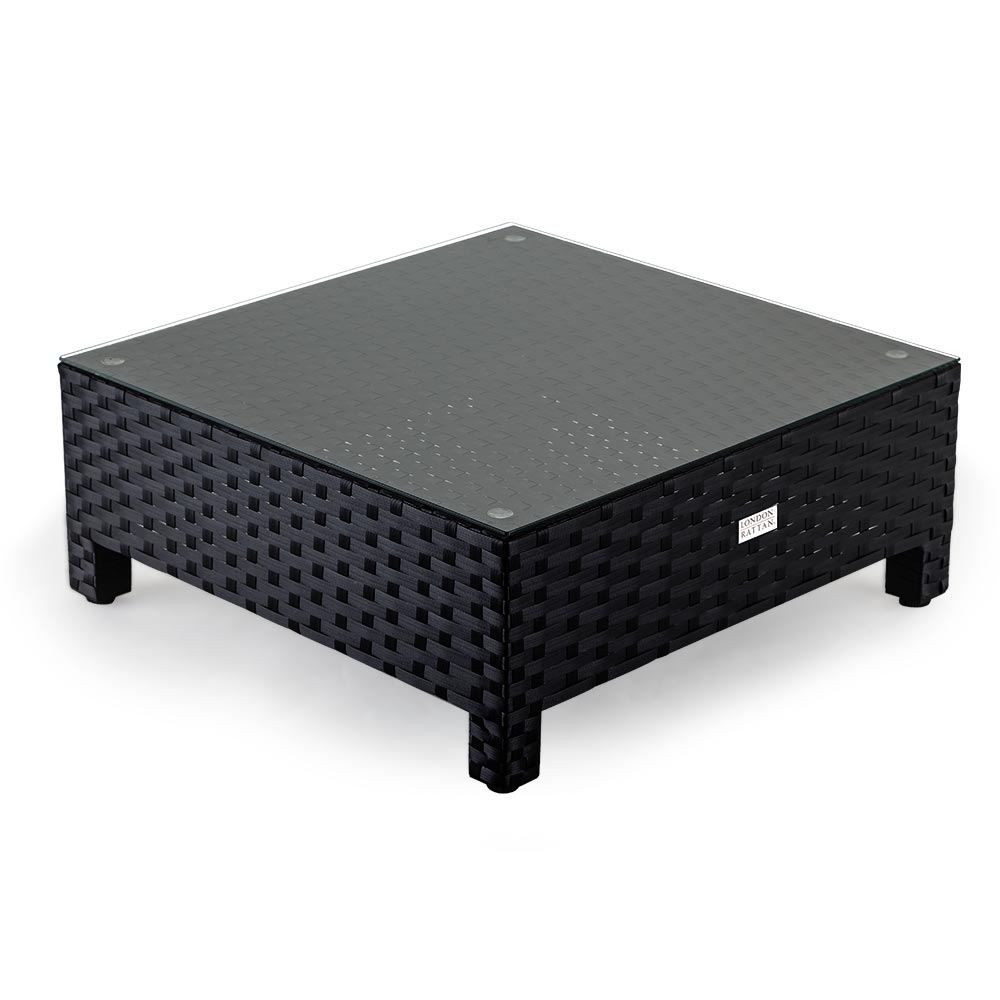 LONDON RATTAN 1pc Coffee Table Outdoor Wicker Sofa Furniture Lounge Garden - Cosy Abode