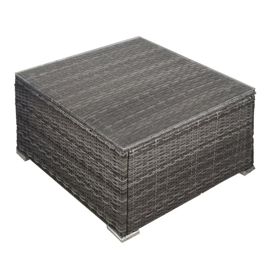 LONDON RATTAN Create Your Own Outdoor Setting - TABLE Section - Grey - Cosy Abode