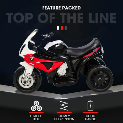 ROVO KIDS Ride On Motorcycle Licensed BMW S1000RR Electric Motorbike Police Red - Cosy Abode
