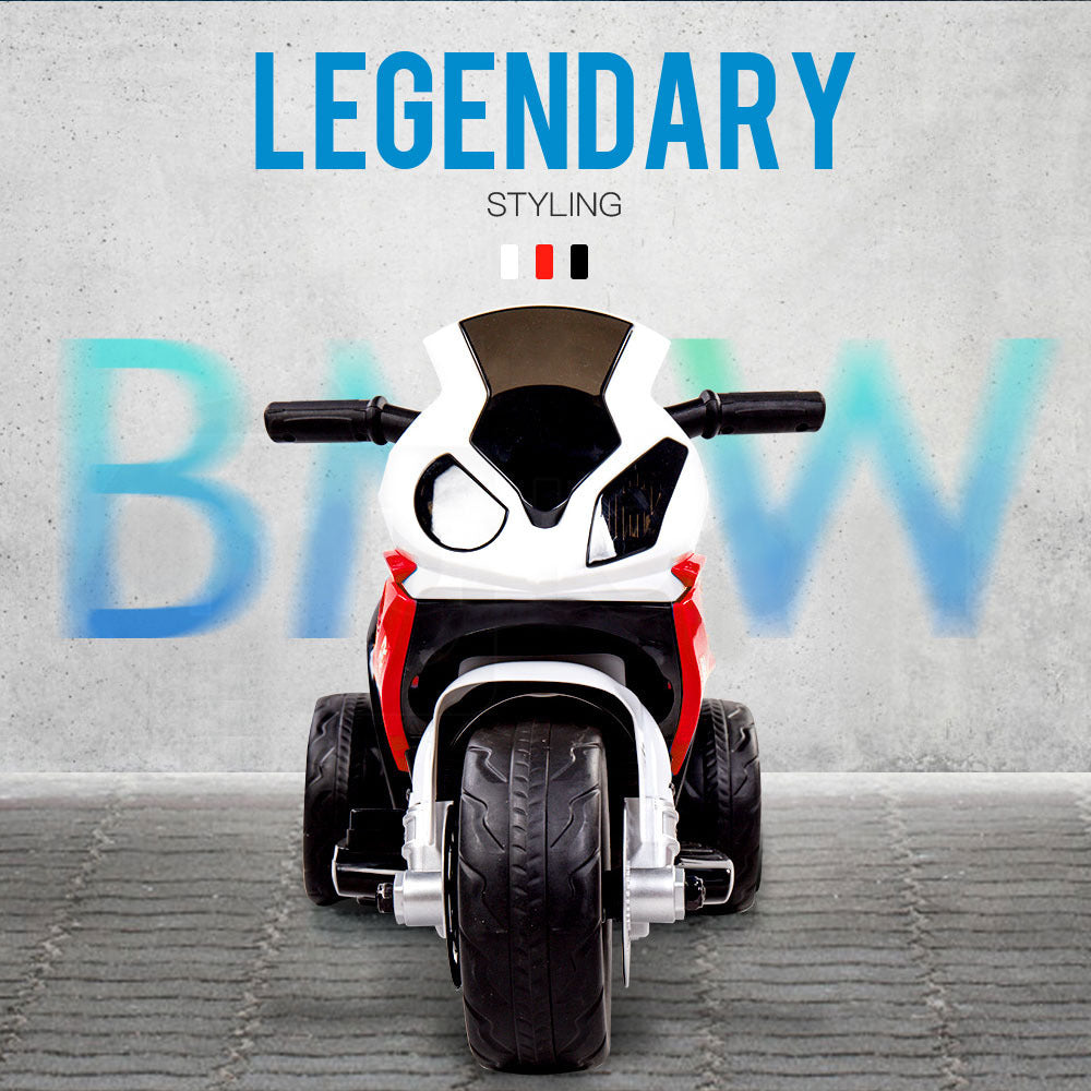 ROVO KIDS Ride On Motorcycle Licensed BMW S1000RR Electric Motorbike Police Red - Cosy Abode