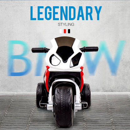 ROVO KIDS Ride On Motorcycle Licensed BMW S1000RR Electric Motorbike Police Red - Cosy Abode