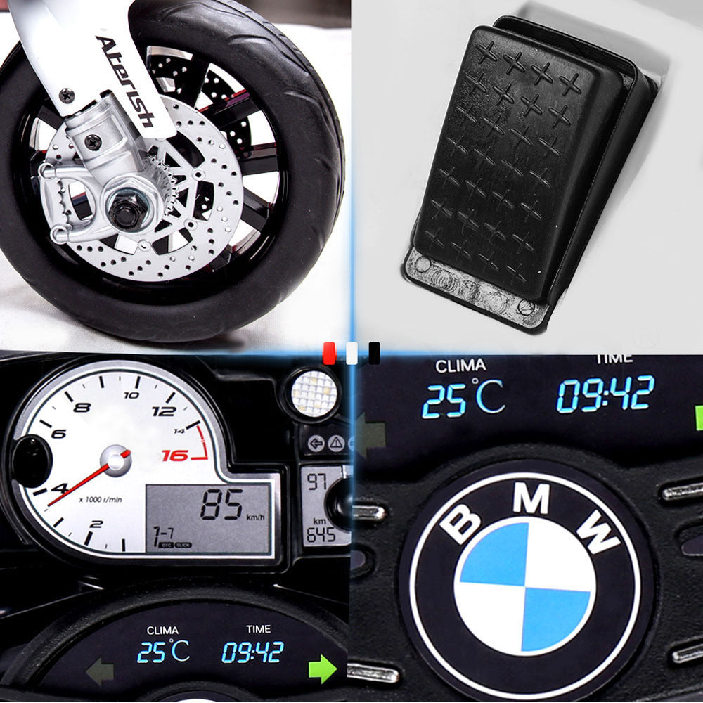 ROVO KIDS Ride On Motorcycle Licensed BMW S1000RR Electric Motorbike Police Red - Cosy Abode