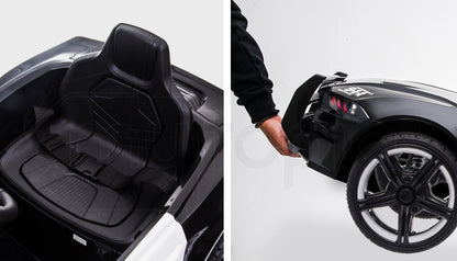 ROVO KIDS Ride-On Car Patrol Electric Battery Powered Toy Black - Cosy Abode