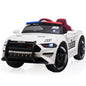 ROVO KIDS Ride-On Car Patrol Electric Battery Powered Toy White - Cosy Abode