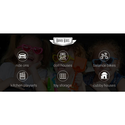 ROVO KIDS Ride-On Car Patrol Electric Battery Powered Toy White - Cosy Abode