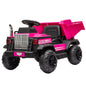 ROVO KIDS Electric Ride On Children's Toy Dump Truck with Bluetooth Music - Pink - Cosy Abode