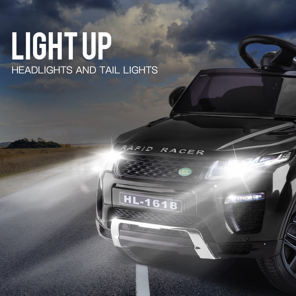 ROVO KIDS Ride-On Car Electric Battery Childrens Toy Powered w/ Remote 12V Black - Cosy Abode